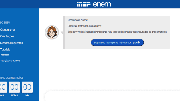 Veja como acessar a página do participante Enem