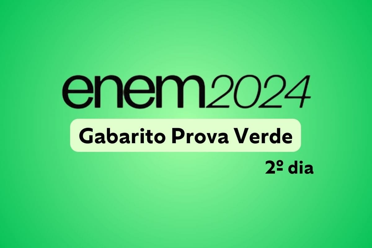 Gabarito Enem 2024 2º dia: prova verde
