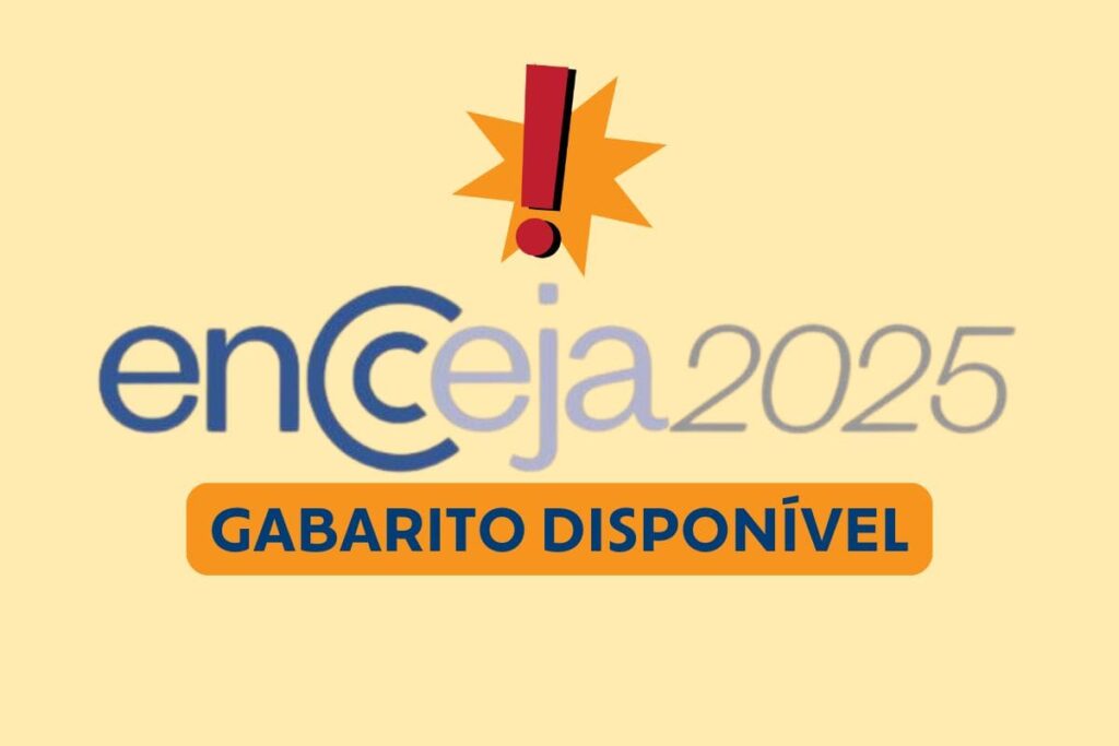 Gabarito do Encceja 2025 é divulgado; acesse já