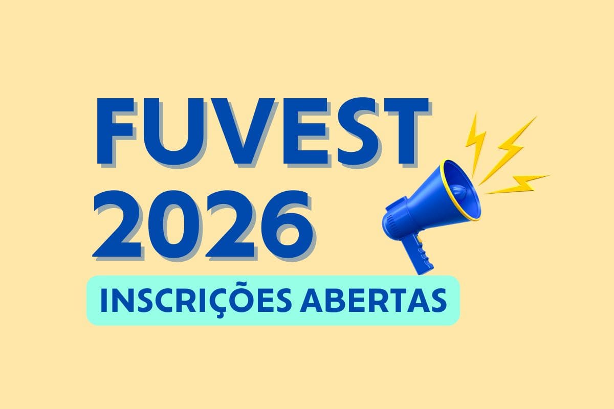 Inscrições da Fuvest 2026 começam hoje às 12h, veja como fazer!