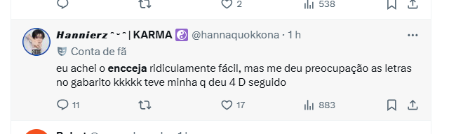 Comentários prova do Encceja
