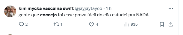 Comentários prova do Encceja