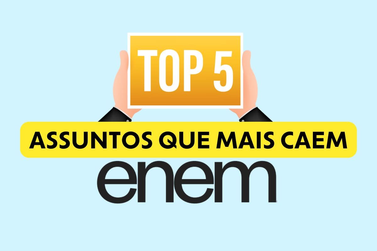 2 meses para o Enem 2025: TOP 5 assuntos que mais caem em cada matéria