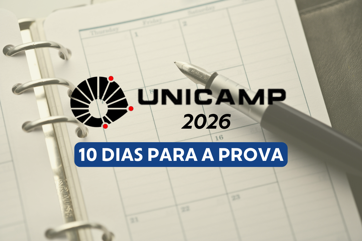 10 dias para Unicamp 2026: saiba como ver o local de prova