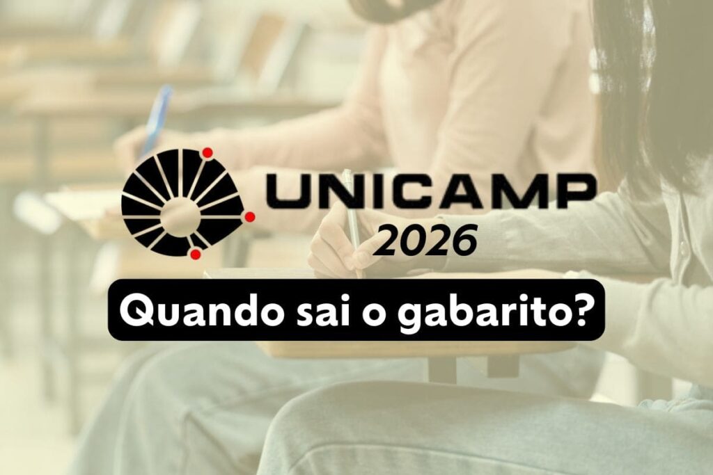 Quando sai o gabarito oficial da Unicamp 2026?