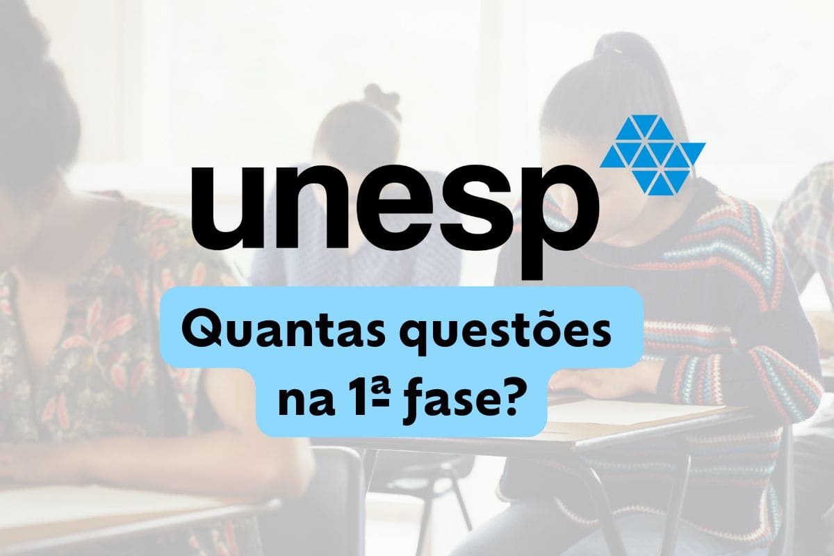 Quantas questões tem a primeira fase da Unesp 2026?