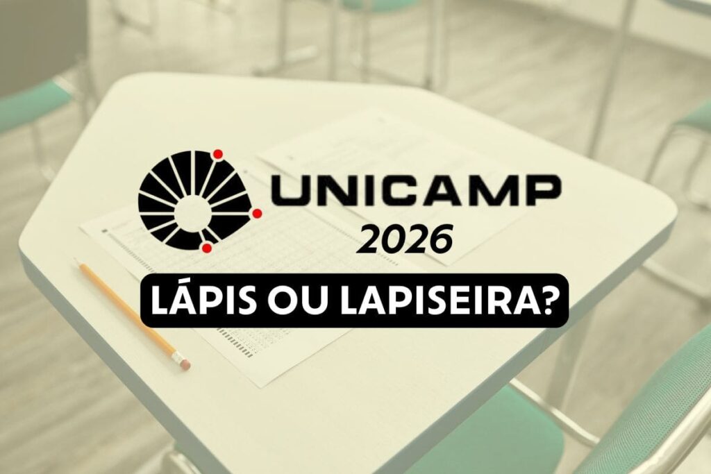 Unicamp 2026: pode levar lápis ou lapiseira?