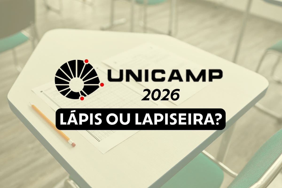 Unicamp 2026: pode levar lápis ou lapiseira?