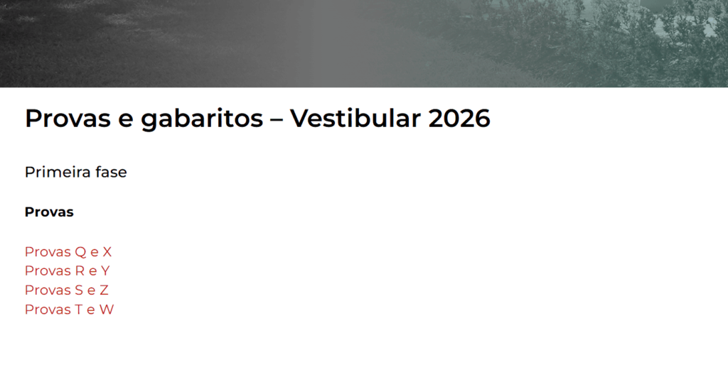 Saiba como acessar as provas da primeira fase da Unicamp 2026 