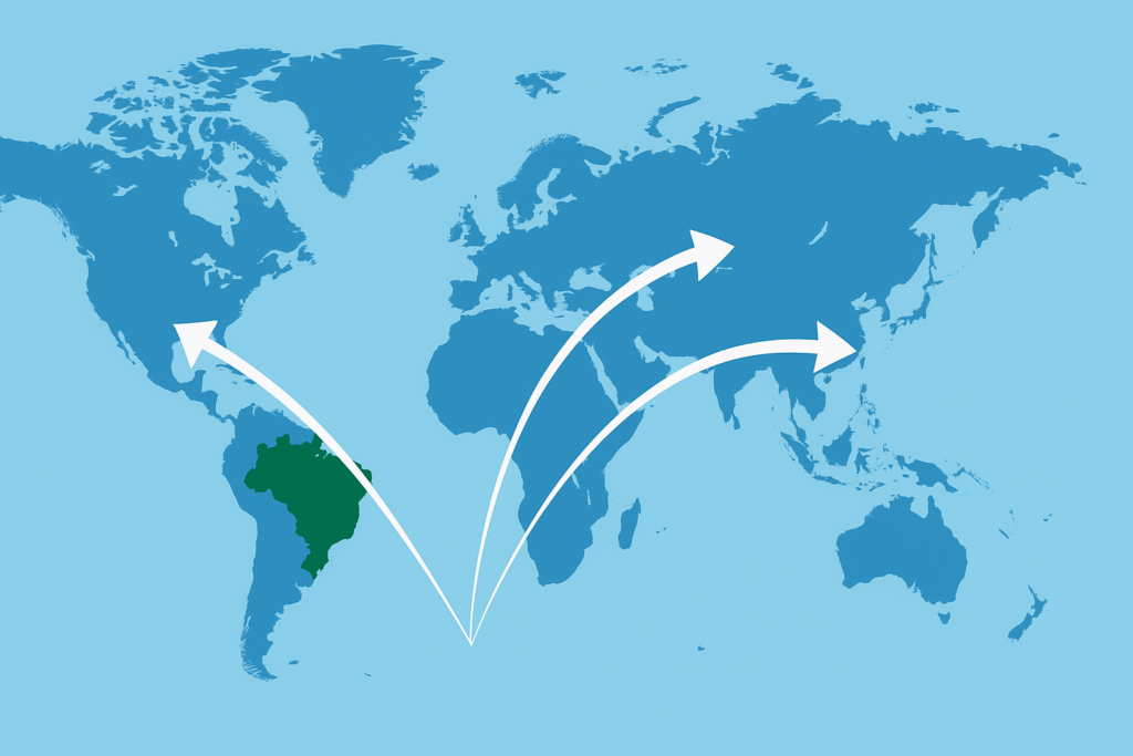 Expansão internacional de empresas brasileiras para mercados globais