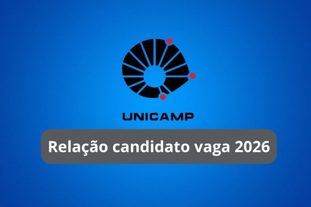 relação candidato vaga unicamp 2026