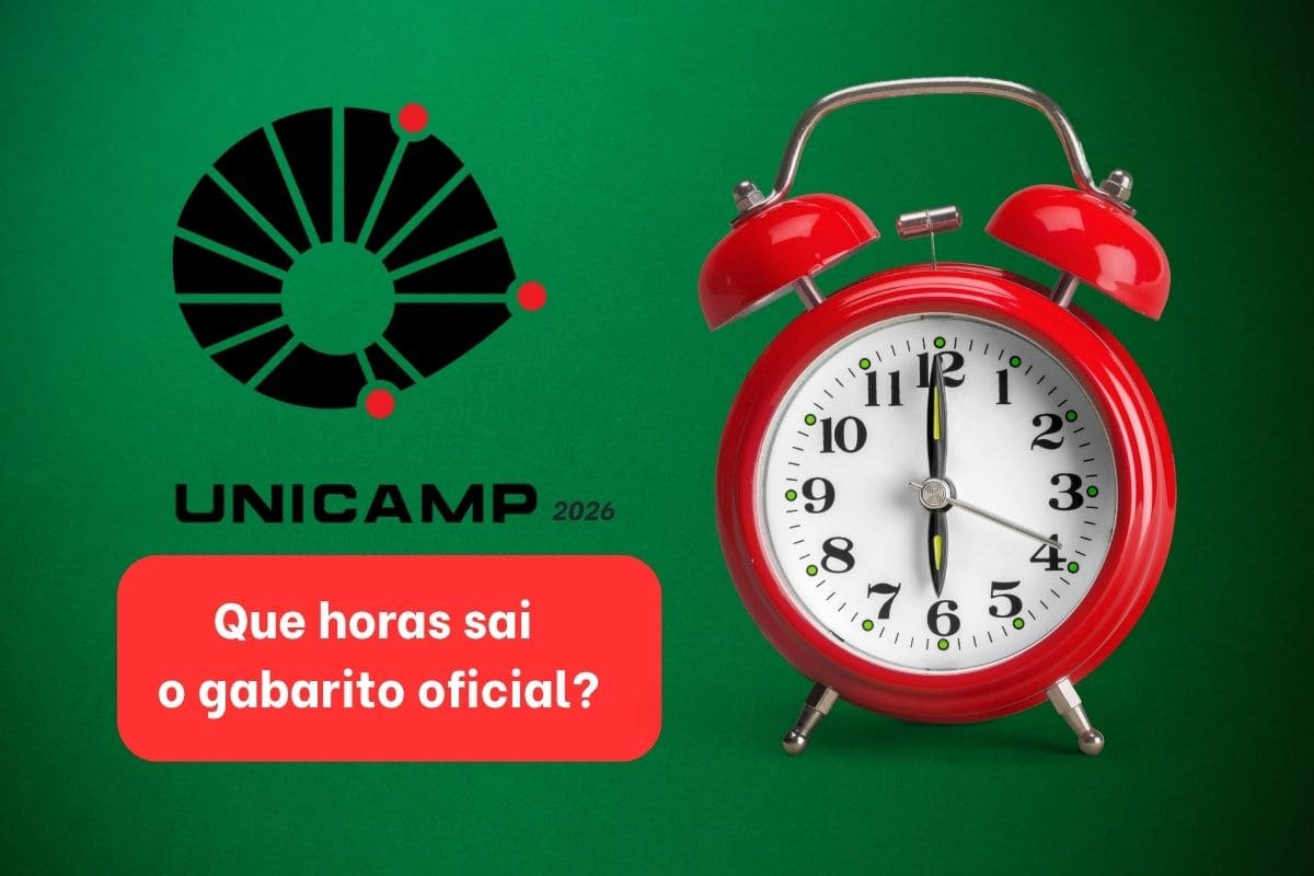 Que horas sai o gabarito oficial da Unicamp 2026?