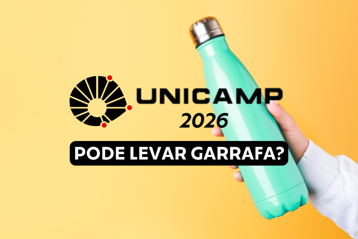 Unicamp 2026: pode levar garrafa térmica no dia da prova?