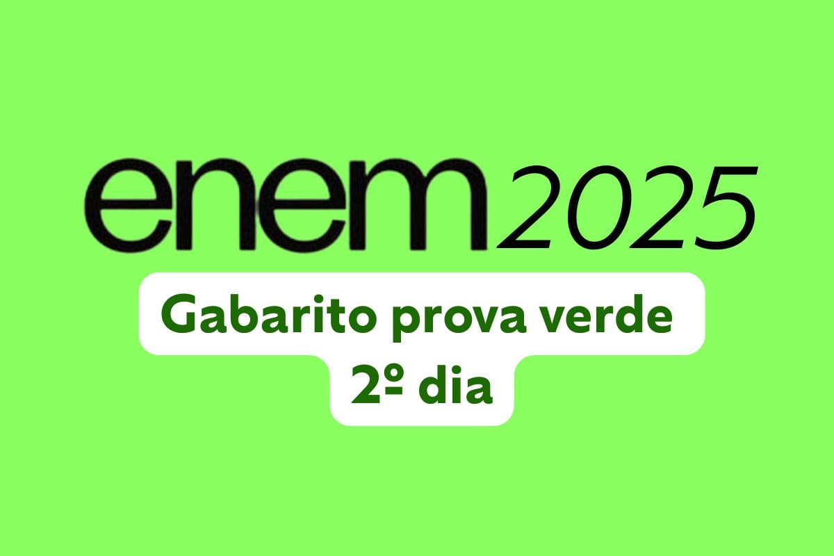 Gabarito Enem 2025 2º dia: prova verde