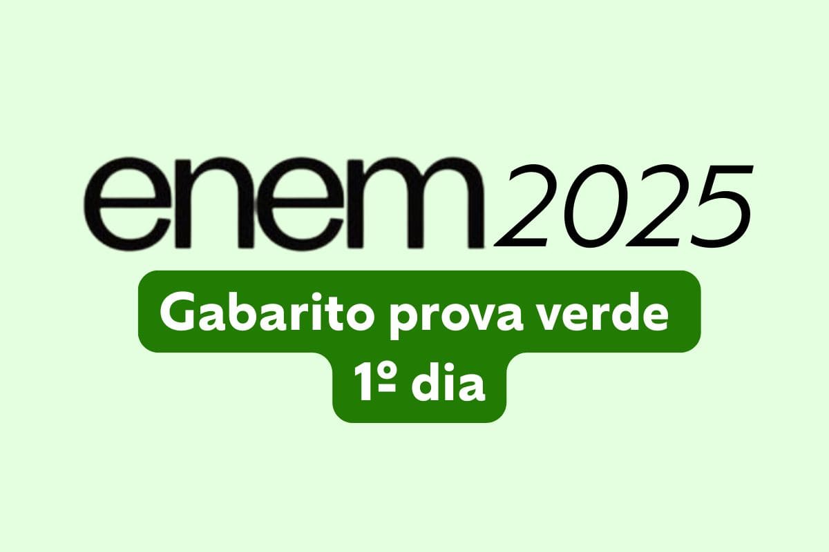 Gabarito Enem 2025: prova verde