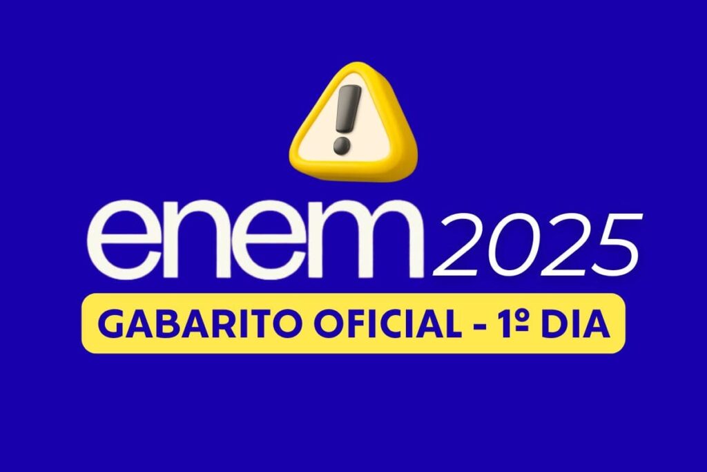 Gabarito do primeiro dia do Enem 2025 é divulgado pelo Inep