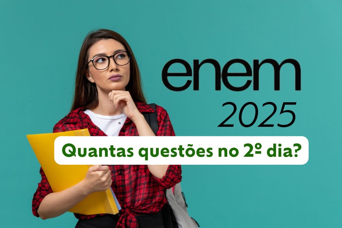 Quantas questões tem o Enem 2025 no segundo dia?