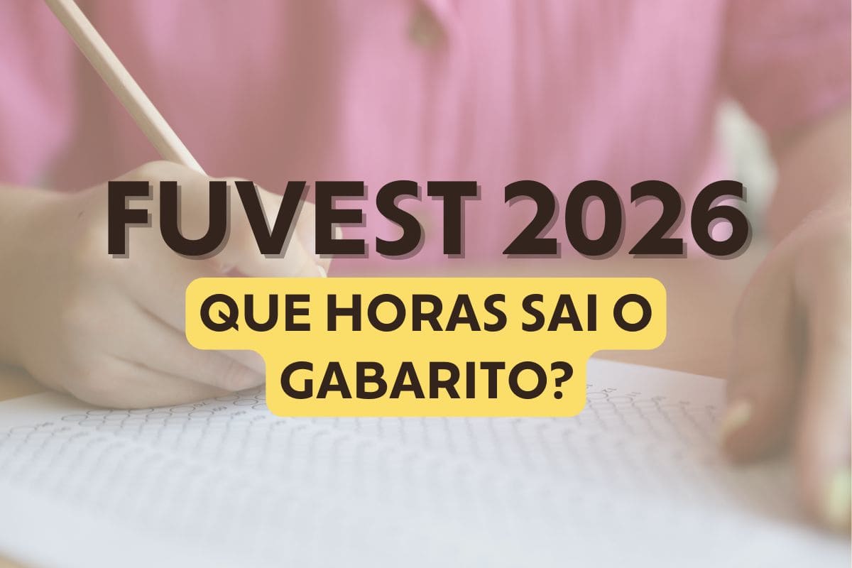 Que horas sai o gabarito da Fuvest 2026?