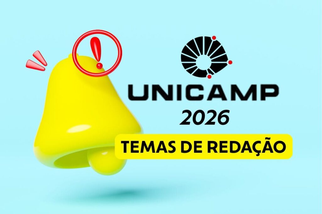 Confira quais são os temas de redação da Unicamp 2026