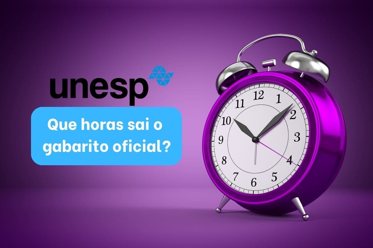 Que horas sai o gabarito oficial da Unesp 2026?