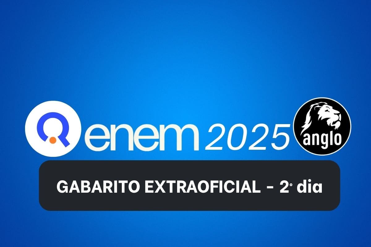 Revista Quero divulga gabarito extraoficial do segundo dia do Enem 2025 em parceria com Anglo