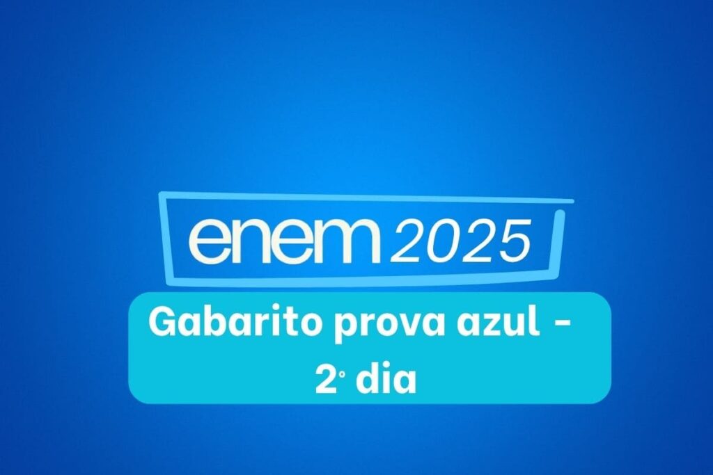 gabarito enem 2025 segundo dia prova azul 
