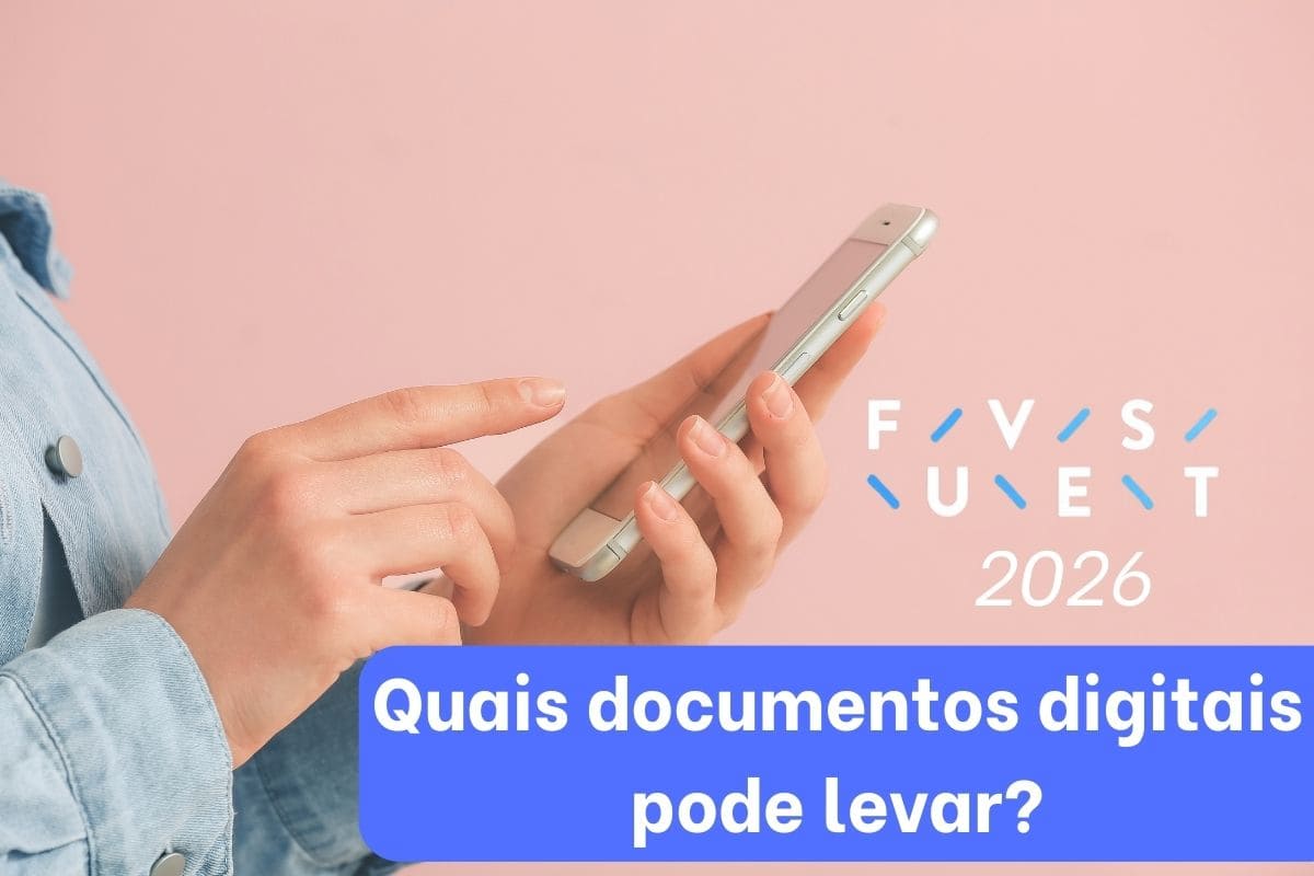 Quais documentos digitais eu posso levar para fazer a Fuvest 2026?