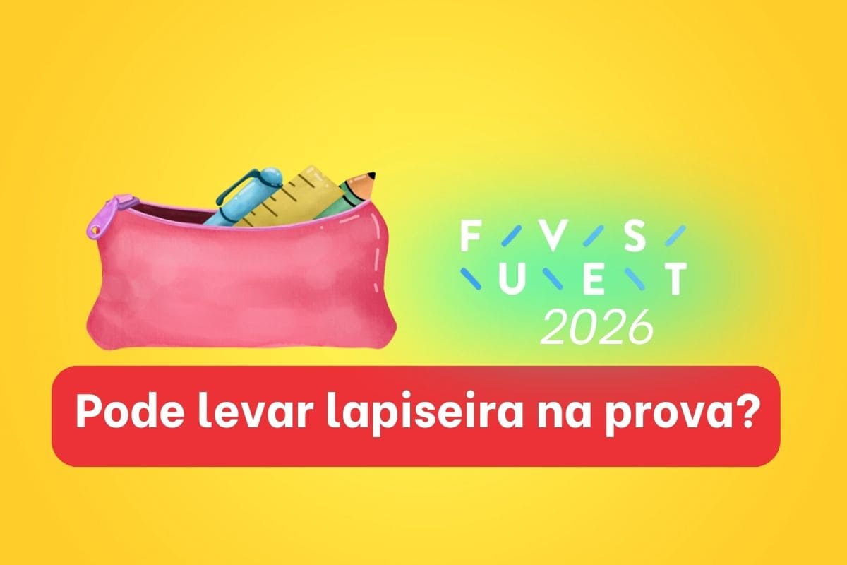 Pode levar lapiseira na Fuvest 2026?