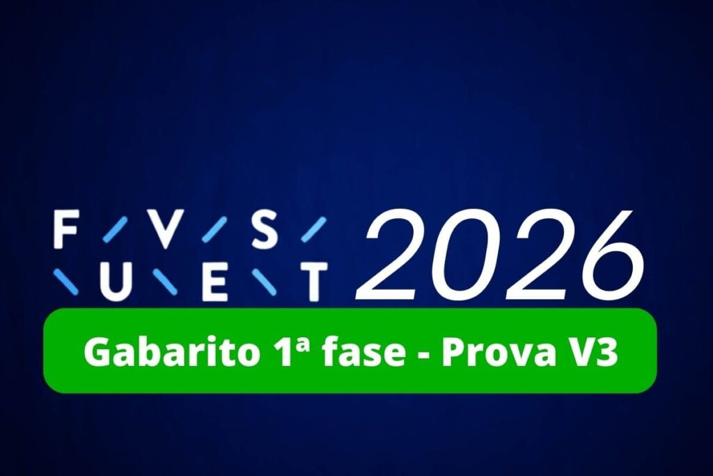 gabarito fuvest 2026 1ª fase prova V3