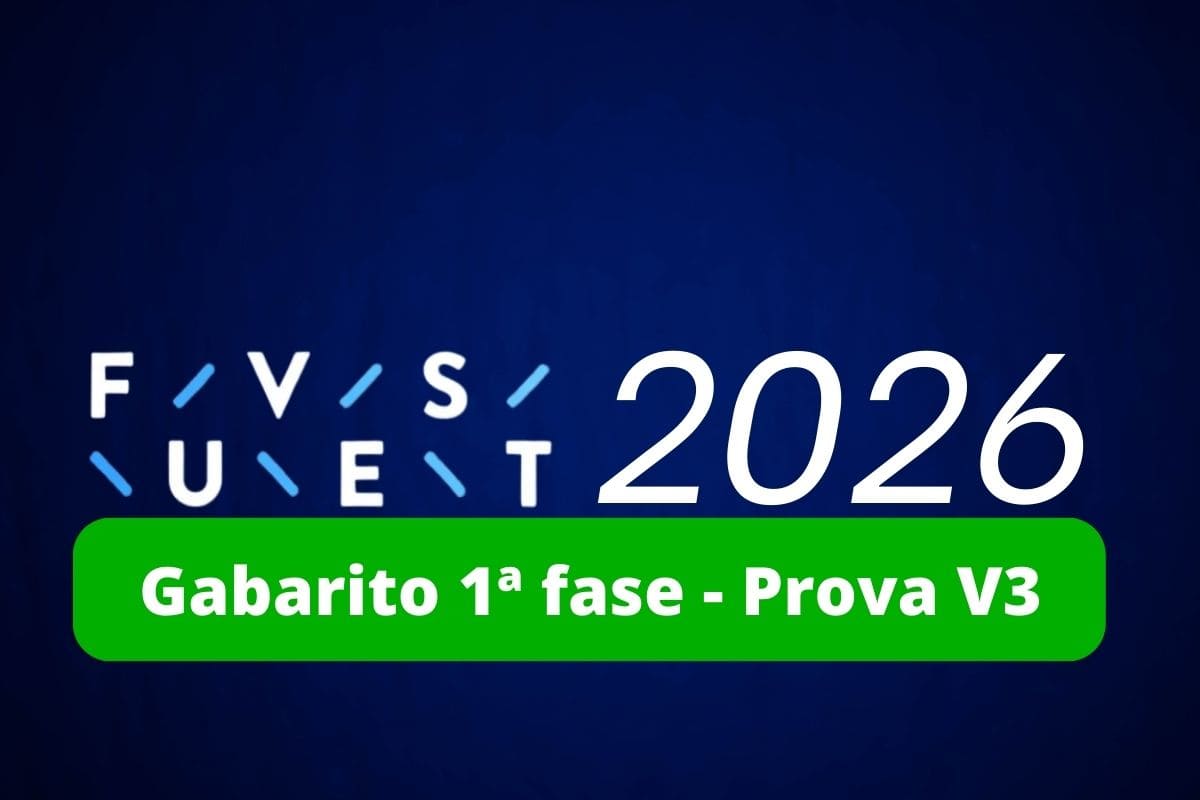 Gabarito Fuvest 2026 1ª fase: prova V3
