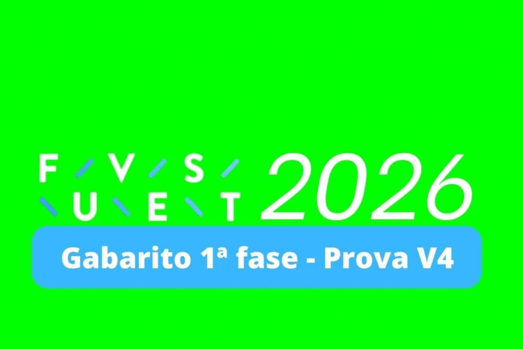 gabarito fuvest 2026 1ª fase prova V4