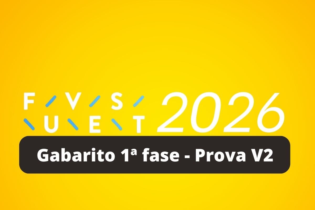 Gabarito Fuvest 2026 1ª fase: prova V2