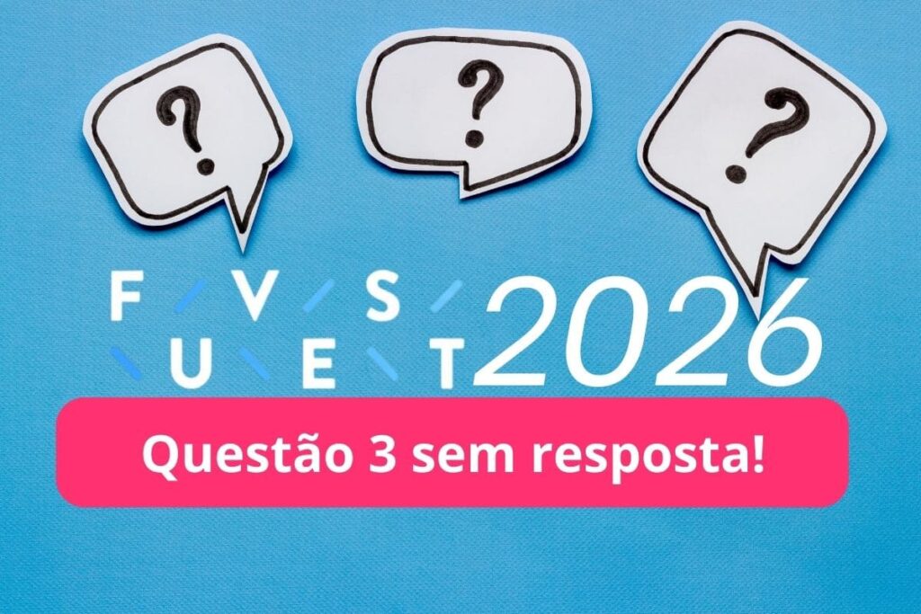 questão sem resposta fuvest 2026