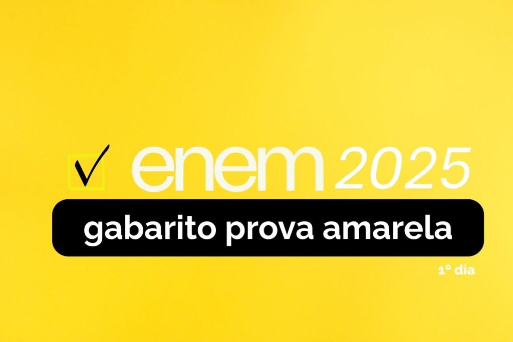 gabarito enem 2025 prova amarela