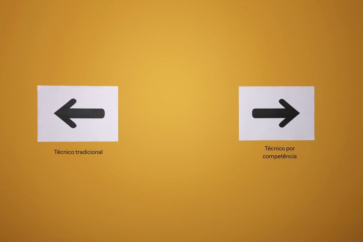 Qual a diferença entre curso técnico tradicional e técnico por competência?