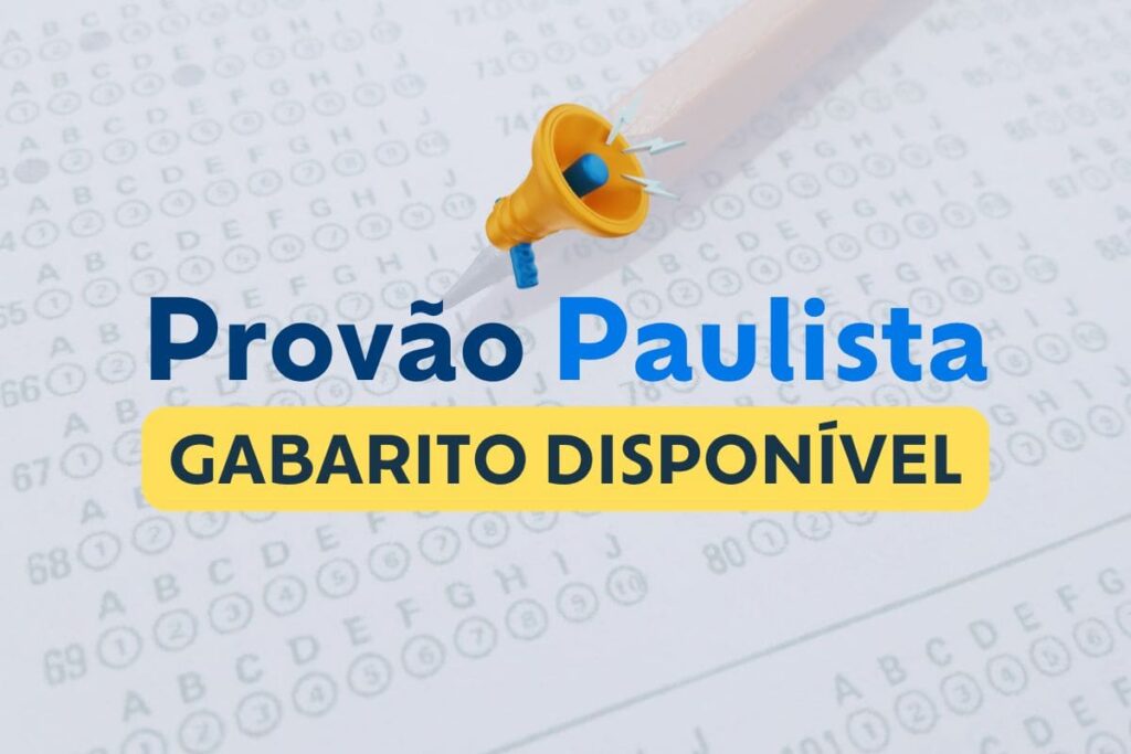 Gabarito do Provão Paulista 2025 disponível; saiba como acessar