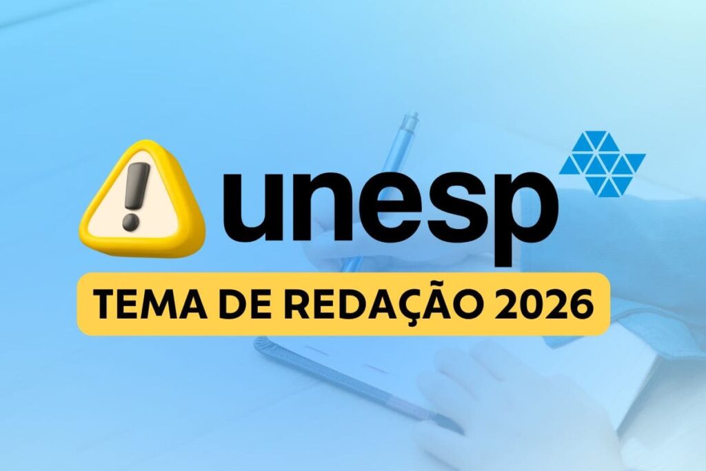 Saiba qual foi o tema de redação da Unesp 2026