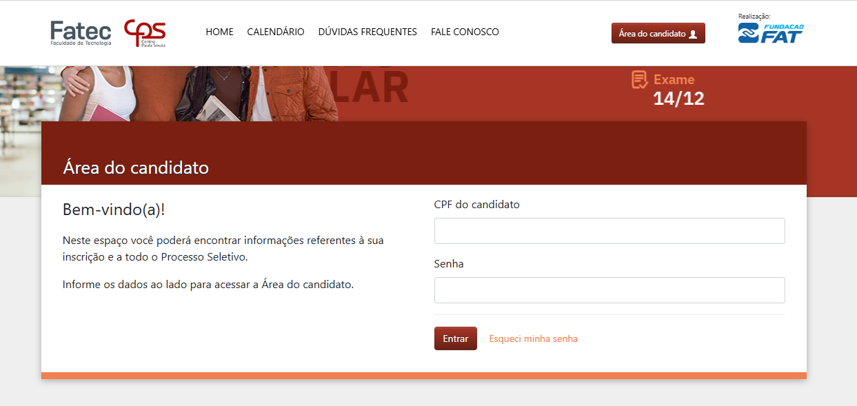Como ver o local de prova da Fatec 2026?