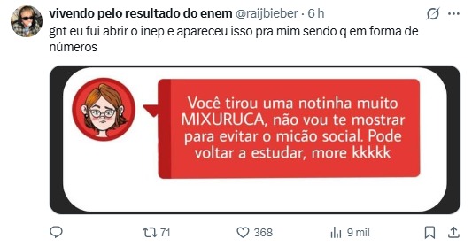 Resultado do Enem 2025: veja os melhores memes