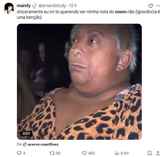 Memes resultado Enem 2025