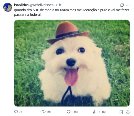 Memes resultado Enem 2025