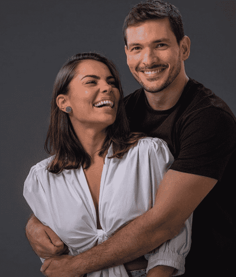 Bruno Perini e Malu Perini, sua esposa e sócia.