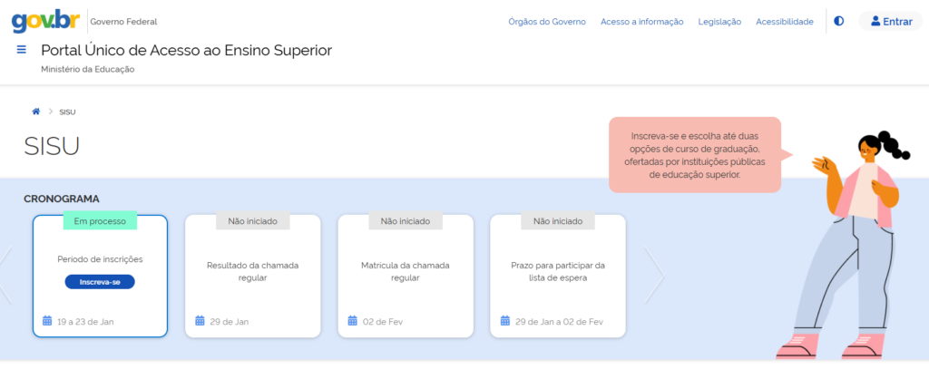 inscrição sisu 2026
