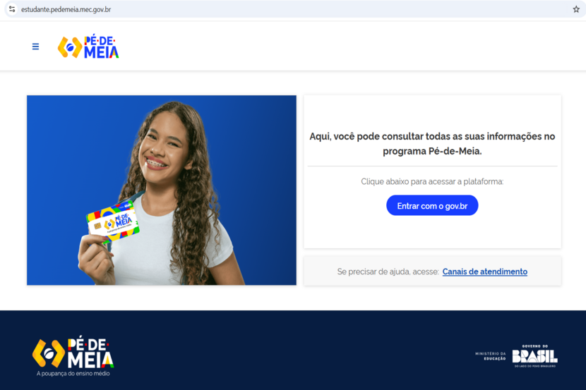 print da plataforma pé-de-meia 2026