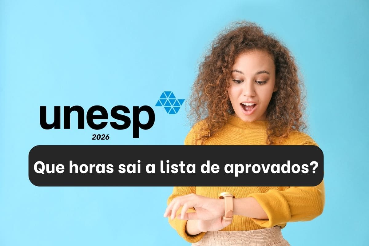 Que horas sai a lista de aprovados da Unesp 2026?