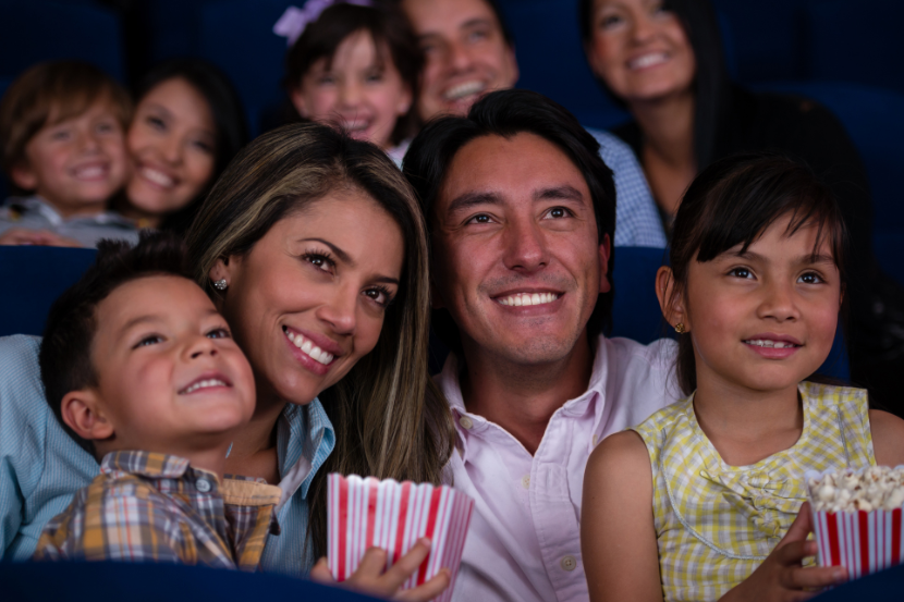 família no cinema na semana do cinema 2026
