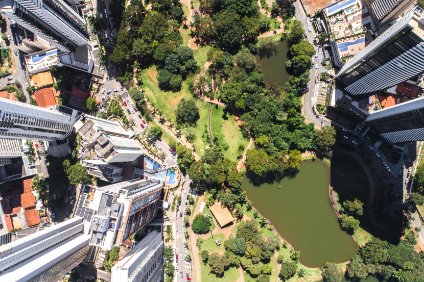 vista de cidade do estado representando as 
melhores escolas particulares de goiás