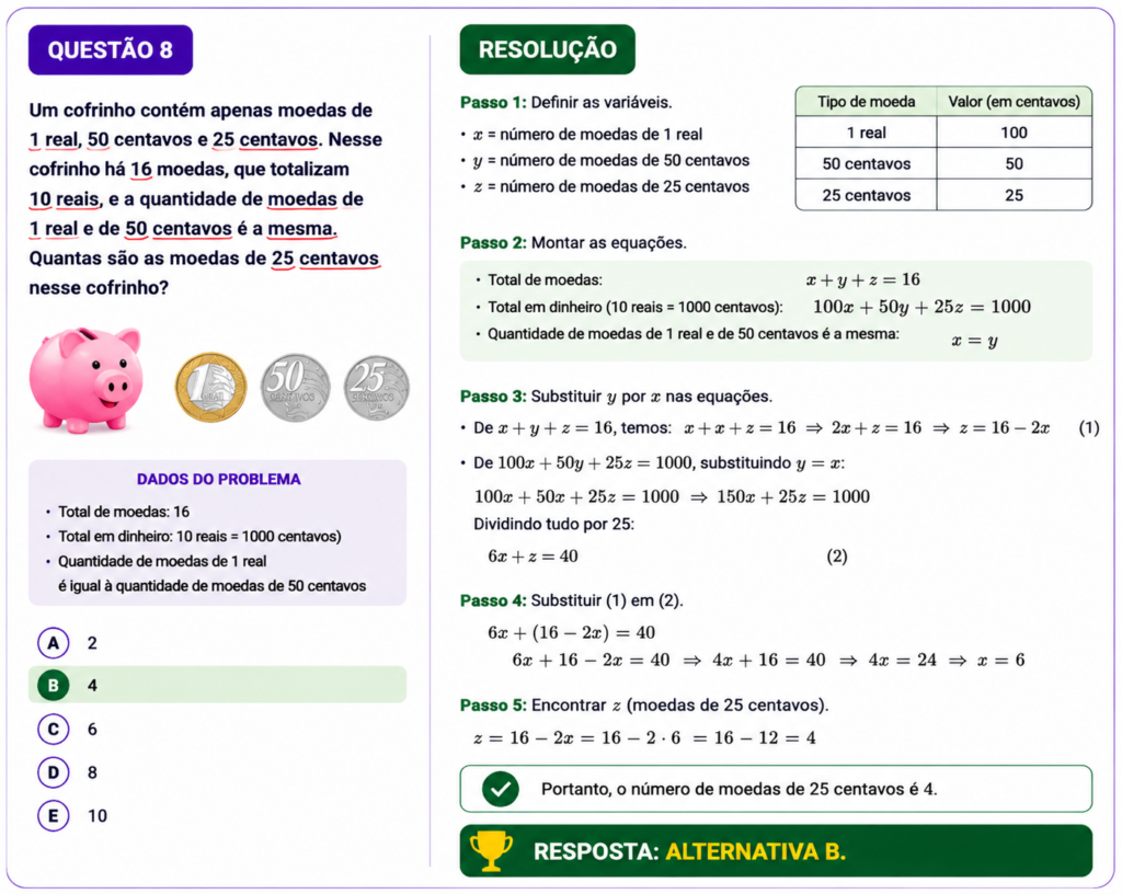 Questão 08 Obmep 2026 Nível 1