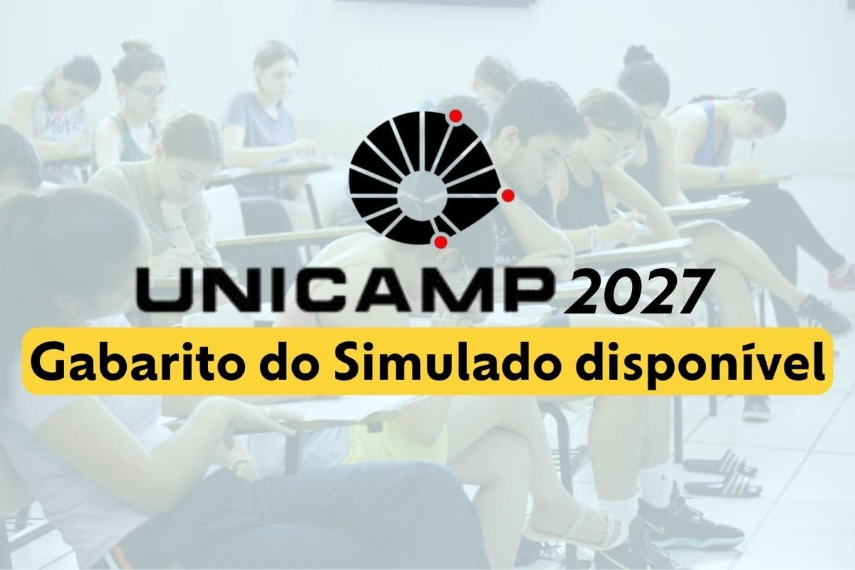 Gabarito do Simulado da Unicamp 2027 é divulgado; confira!