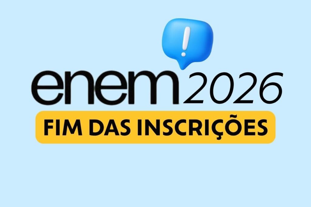 Inscrições do Enem 2026 terminam nessa sexta (5)